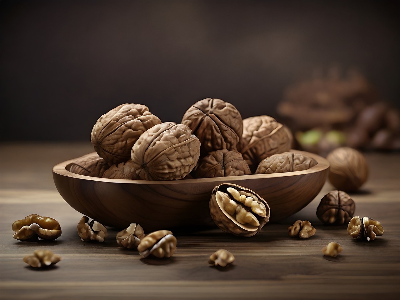 ai generated, walnuts, nuts